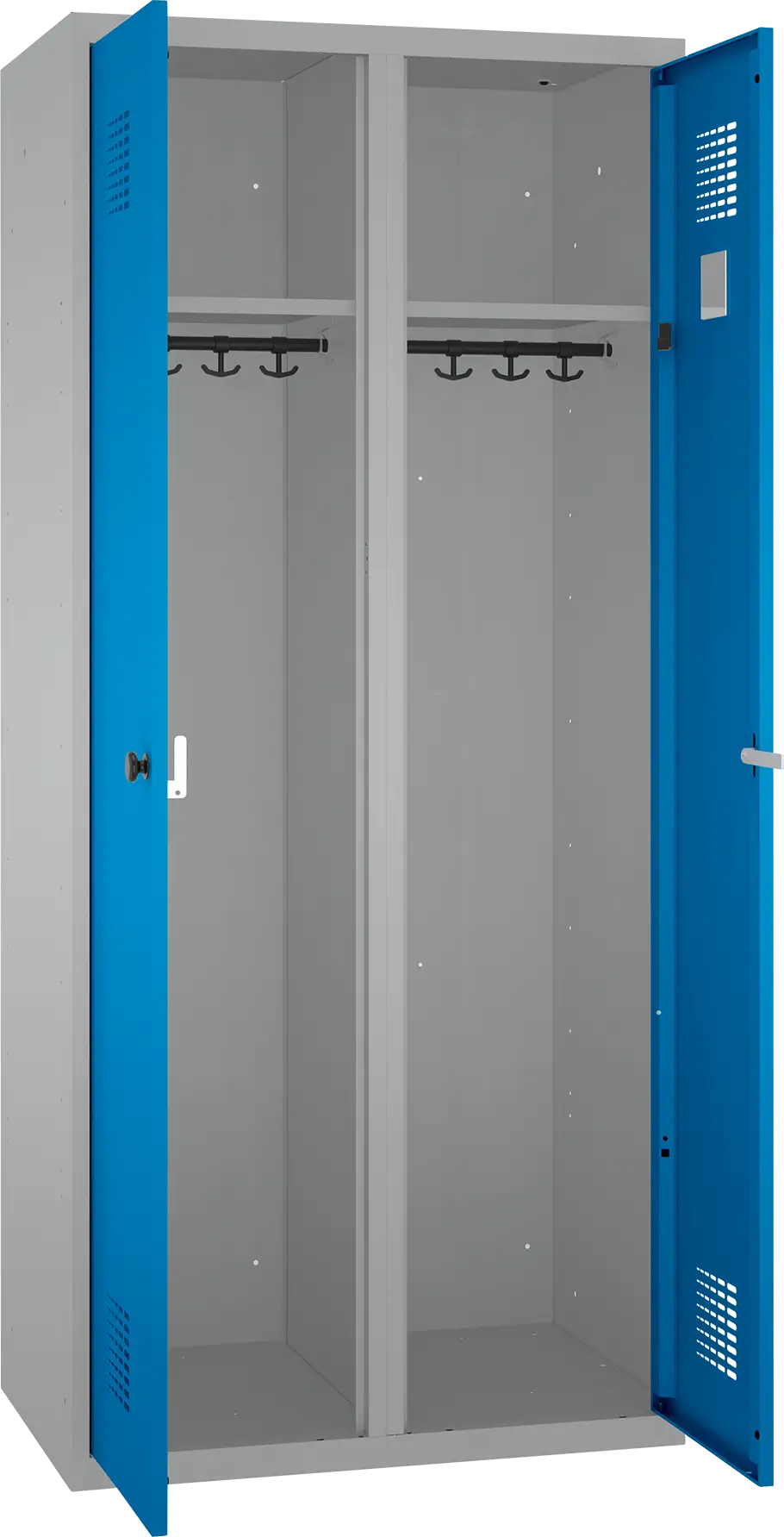 beide Abteile mit Kleiderstange